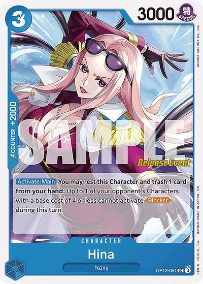 Hina (OP12-051) [Legacy of the Master Release Event Cards] | Jack's On Queen