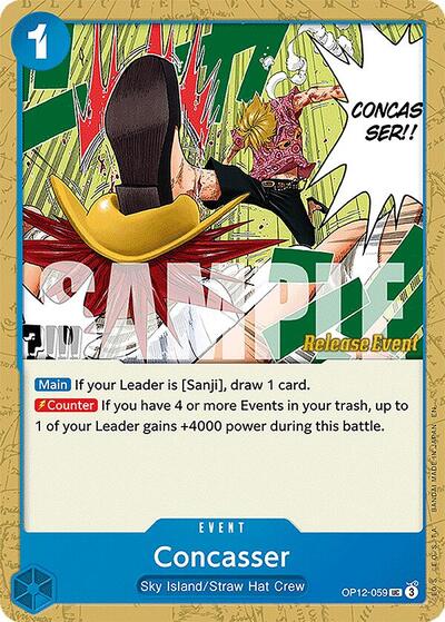 Concasser (OP12-059) [Legacy of the Master Release Event Cards] | Jack's On Queen