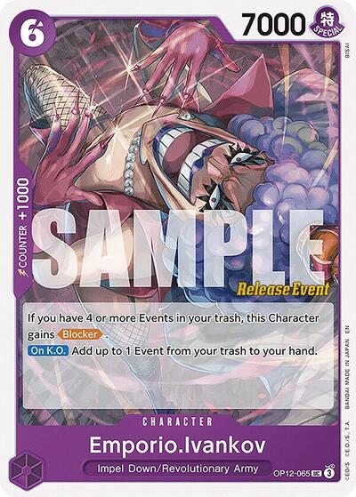Emporio.Ivankov (065) (OP12-065) [Legacy of the Master Release Event Cards] | Jack's On Queen