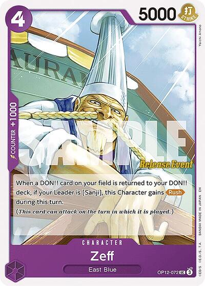 Zeff (OP12-072) [Legacy of the Master Release Event Cards] | Jack's On Queen
