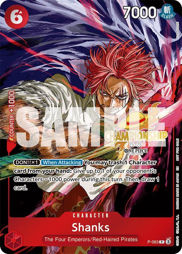 Shanks (CS 25-26 Event Pack) (P-083) [One Piece Promotion Cards] | Jack's On Queen