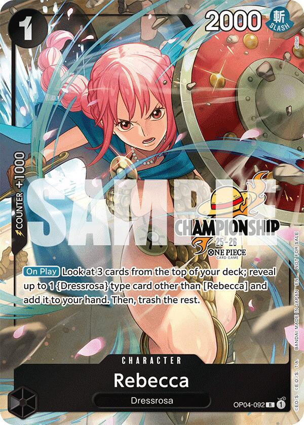 Rebecca (CS 25-26 Celebration Pack) (OP04-092) [One Piece Promotion Cards] | Jack's On Queen