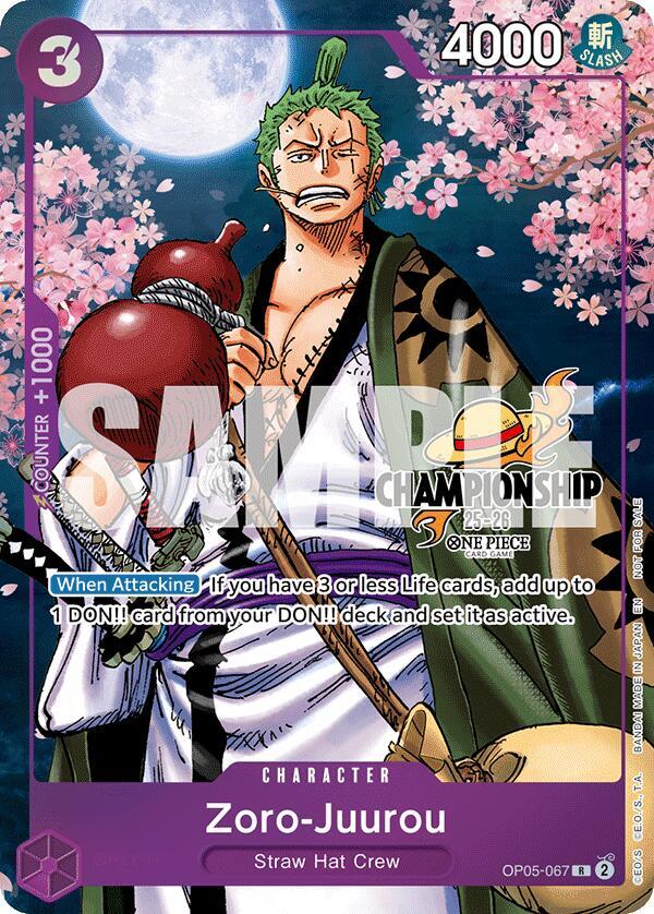 Zoro-Juurou (CS 25-26 Event Pack Finalist Ver.) (OP05-067) [One Piece Promotion Cards] | Jack's On Queen
