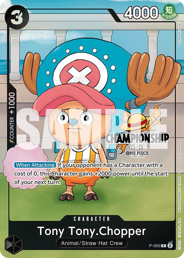 Tony Tony.Chopper (CS 25-26 Event Pack Finalist Ver.) (P-065) [One Piece Promotion Cards] | Jack's On Queen