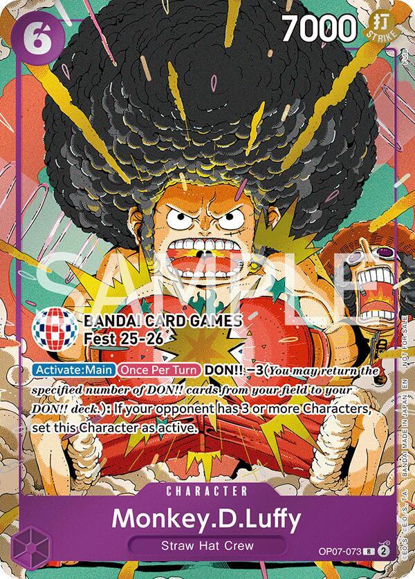 Monkey.D.Luffy (BANDAI Card Games Fest 25-26) (OP07-073) [One Piece Promotion Cards] | Jack's On Queen