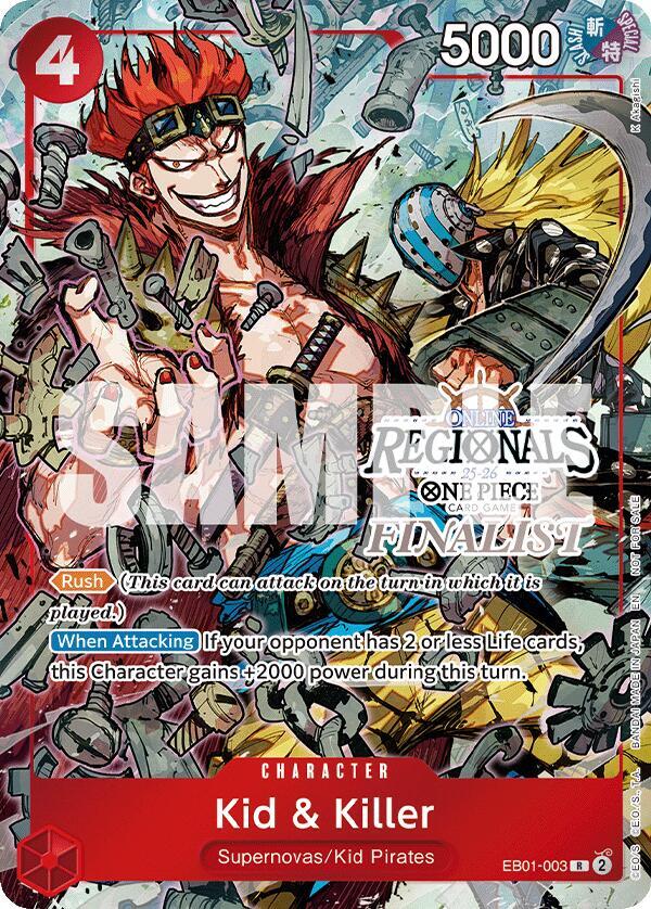 Kid & Killer (Online Regional Finalist Card Set 2025 Vol.2) (EB01-003) [One Piece Promotion Cards] | Jack's On Queen