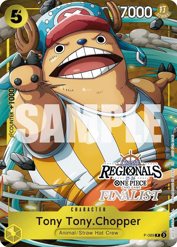 Tony Tony.Chopper (Online Regional Finalist Card Set 2025 Vol.2) (P-089) [One Piece Promotion Cards] | Jack's On Queen