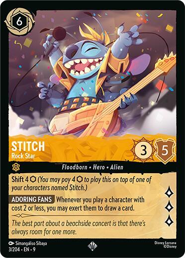 Stitch - Rock Star (3/204) [Fabled] | Jack's On Queen