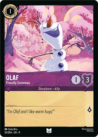 Olaf - Friendly Snowman (55/204) [Fabled] | Jack's On Queen