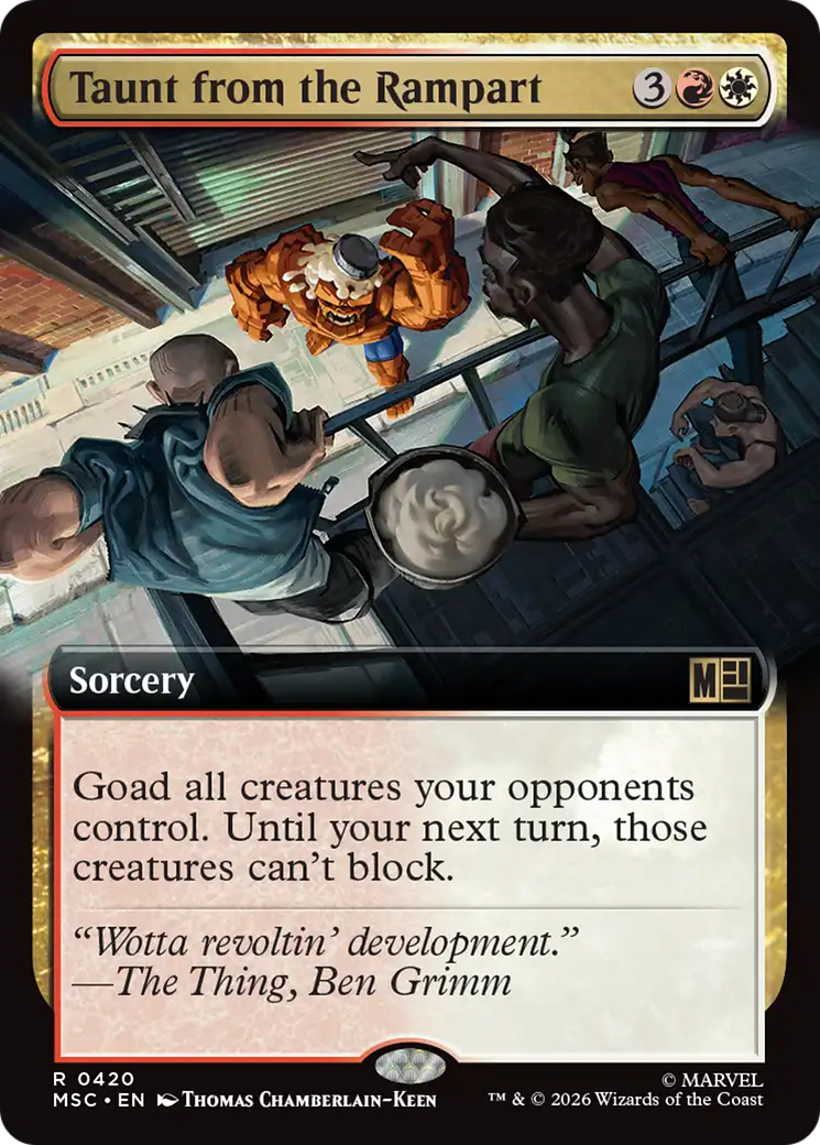 Taunt from the Rampart (Extended Art) [Marvel Super Heroes Commander] | Jack's On Queen