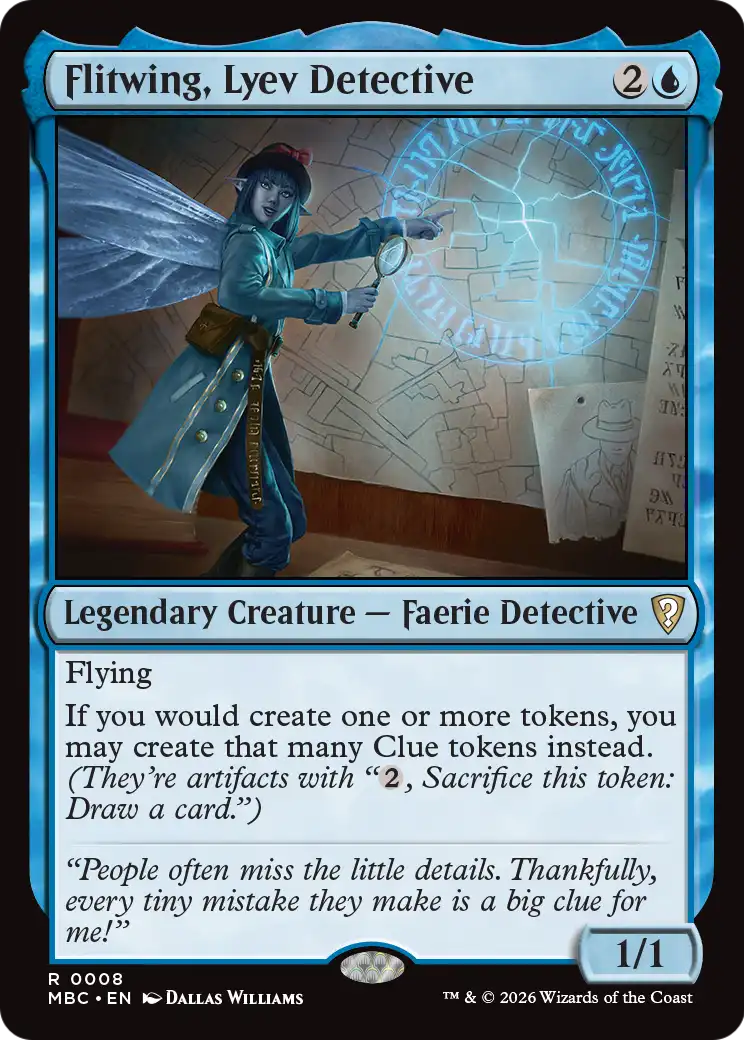 Flitwing, Lyev Detective [Mystery Booster: Commander Edition] | Jack's On Queen