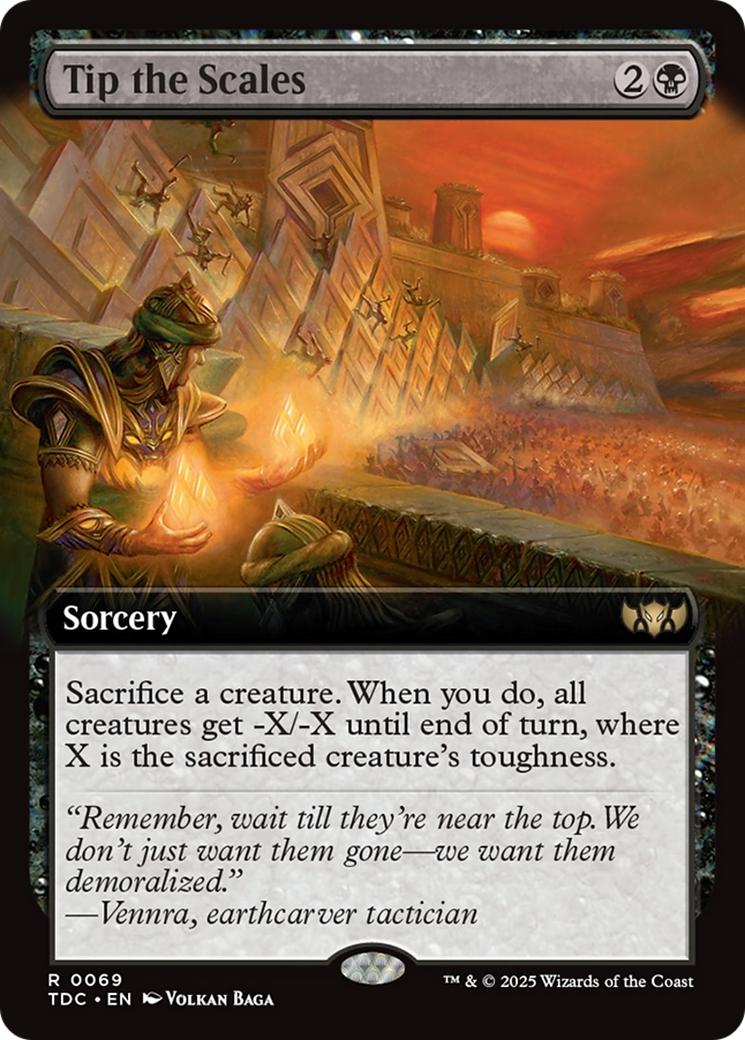 Tip the Scales (Extended Art) [Tarkir: Dragonstorm Commander] | Jack's On Queen