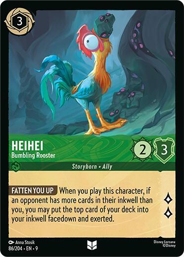 Heihei - Bumbling Rooster (86/204) [Fabled] | Jack's On Queen