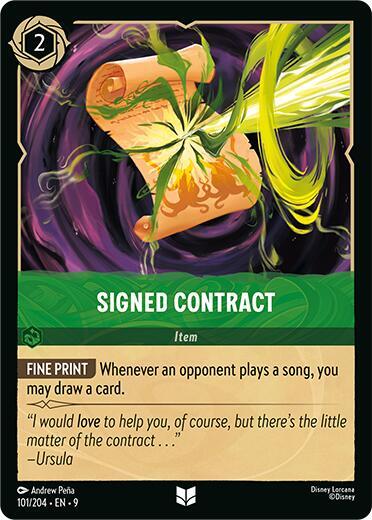 Signed Contract (101/204) [Fabled] | Jack's On Queen
