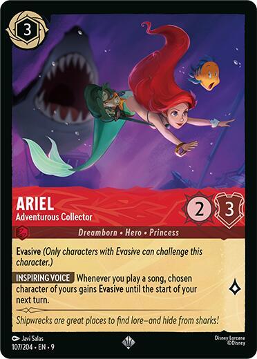 Ariel - Adventurous Collector (107/204) [Fabled] | Jack's On Queen