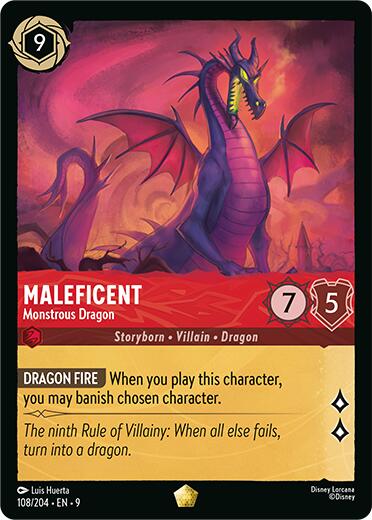 Maleficent - Monstrous Dragon (108/204) [Fabled] | Jack's On Queen