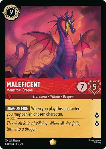 Maleficent - Monstrous Dragon (108/204) [Fabled] | Jack's On Queen