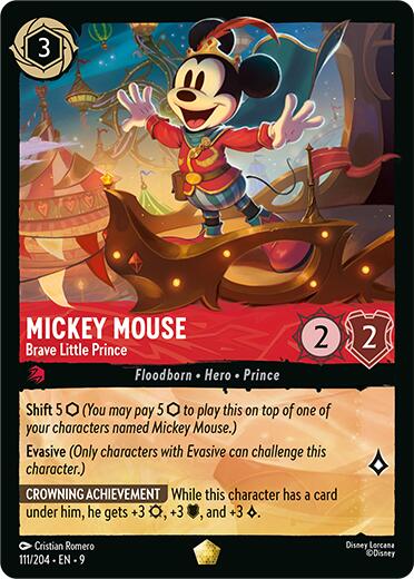 Mickey Mouse - Brave Little Prince (111/204) [Fabled] | Jack's On Queen