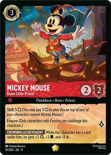 Mickey Mouse - Brave Little Prince (111/204) [Fabled] | Jack's On Queen