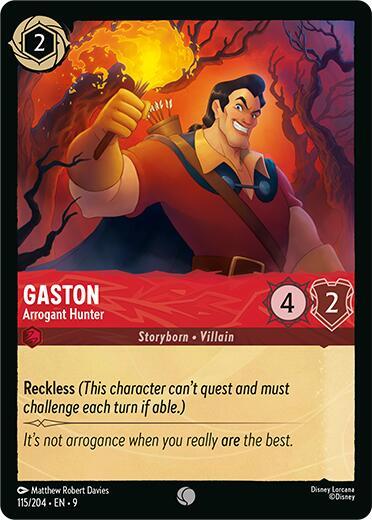 Gaston - Arrogant Hunter (115/204) [Fabled] | Jack's On Queen