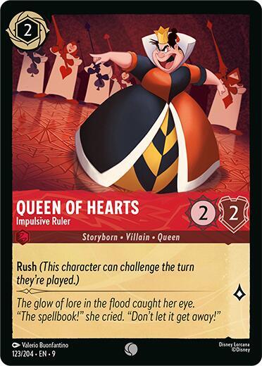 Queen of Hearts - Impulsive Ruler (123/204) [Fabled] | Jack's On Queen