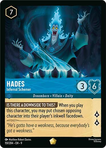 Hades - Infernal Schemer (151/204) [Fabled] | Jack's On Queen