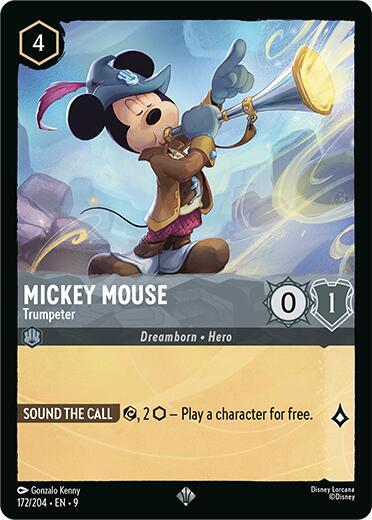 Mickey Mouse - Trumpeter (172/204) [Fabled] | Jack's On Queen