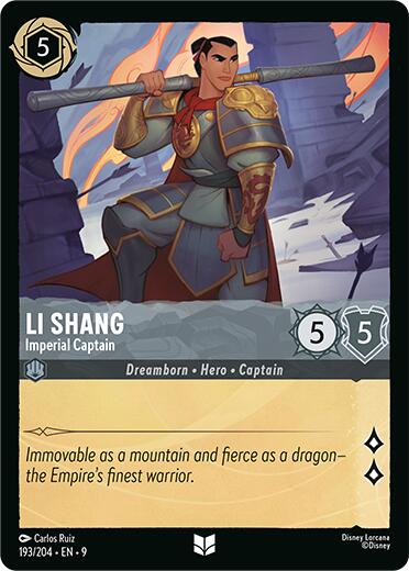 Li Shang - Imperial Captain (193/204) [Fabled] | Jack's On Queen
