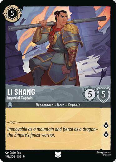 Li Shang - Imperial Captain (193/204) [Fabled] | Jack's On Queen
