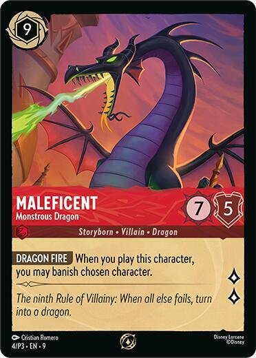 Maleficent - Monstrous Dragon (Store Championship Participant) (4) [Disney Lorcana Promo Cards] | Jack's On Queen