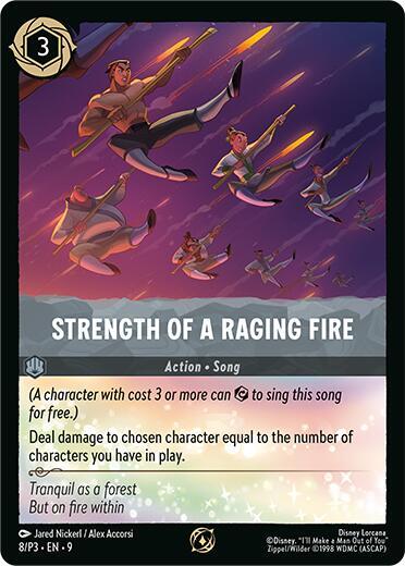 Strength of a Raging Fire (8) [Disney Lorcana Promo Cards] | Jack's On Queen
