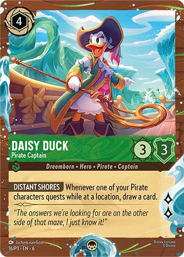 Daisy Duck - Pirate Captain (Disney Cruise Promo) (16) [Disney Lorcana Promo Cards] | Jack's On Queen