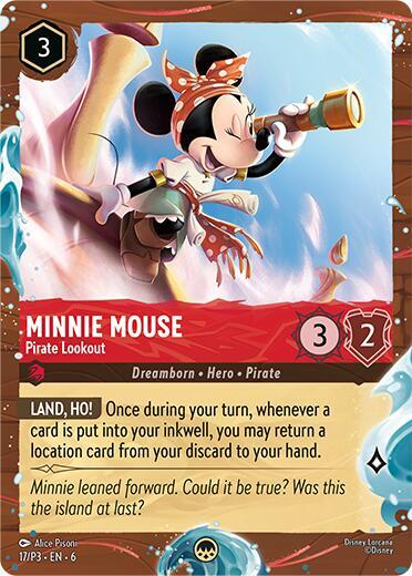 Minnie Mouse - Pirate Lookout (Disney Cruise Promo) (17) [Disney Lorcana Promo Cards] | Jack's On Queen