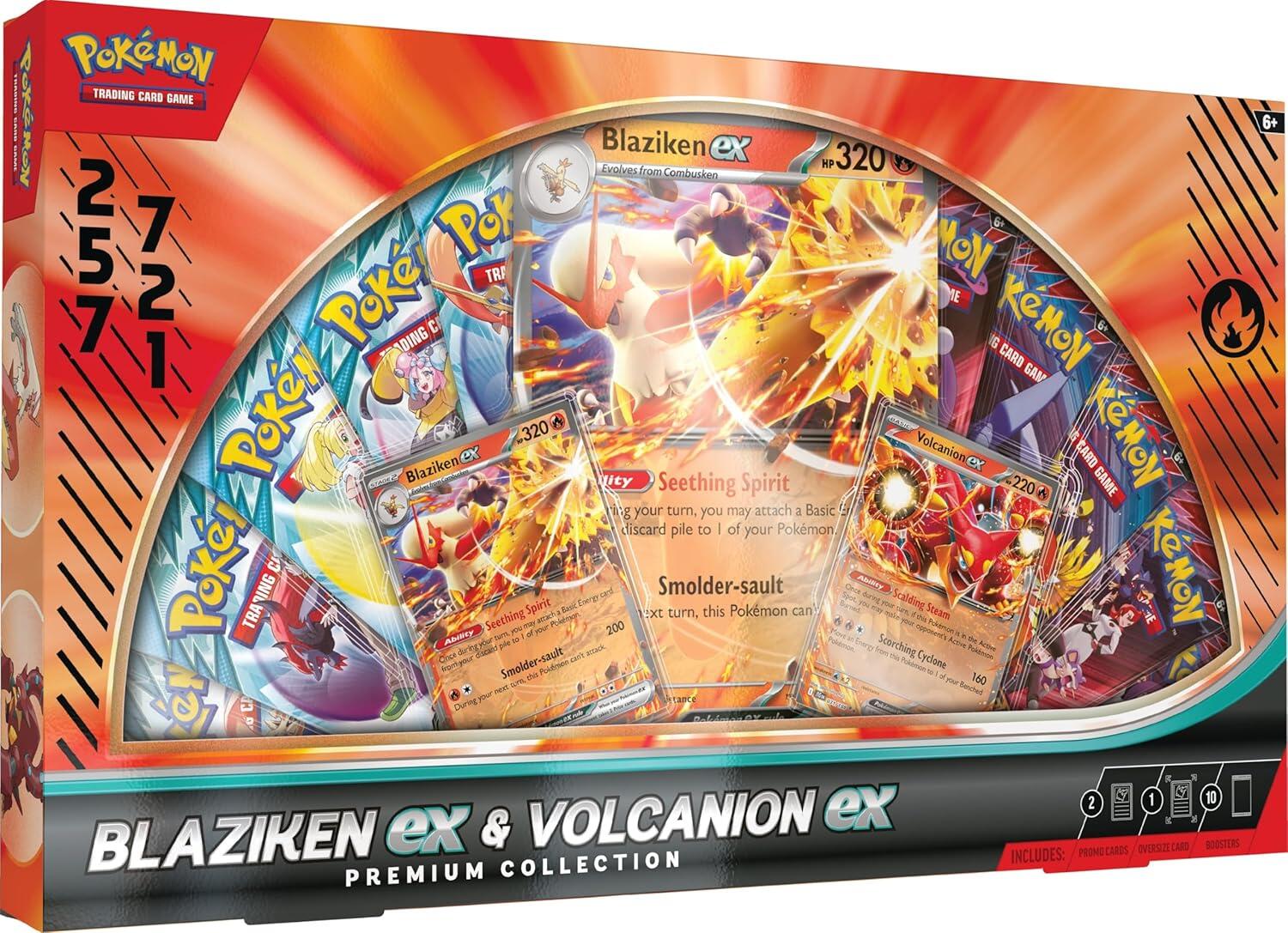 Blaziken ex & Volcanion ex Premium Collection | Jack's On Queen