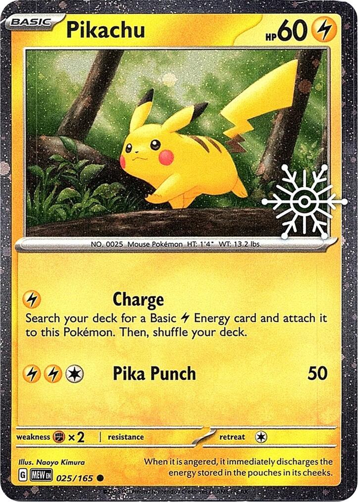Pikachu (025/165) (Holoiday Calendar) [Miscellaneous Cards] | Jack's On Queen