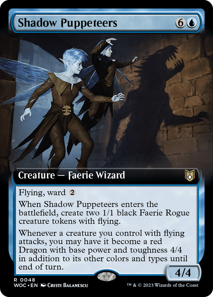 Shadow Puppeteers (Extended Art) [Wilds of Eldraine Commander] | Jack's On Queen