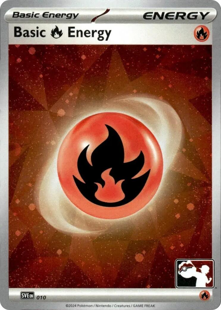 Basic Fire Energy (010) (Cosmos Holo) [Prize Pack Series Seven] | Jack's On Queen