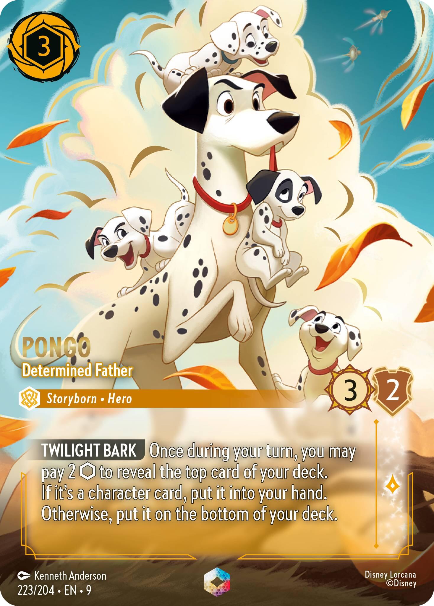 Pongo - Determined Father (Enchanted) (223/204) [Fabled] | Jack's On Queen