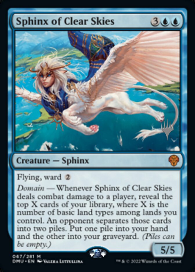 Sphinx of Clear Skies (Promo Pack) [Dominaria United Promos] | Jack's On Queen