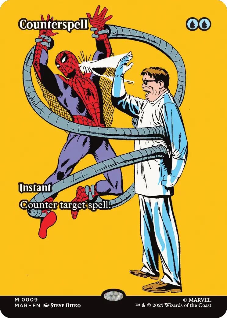 Counterspell (Borderless) [Marvel Universe: Eternal-Legal] | Jack's On Queen