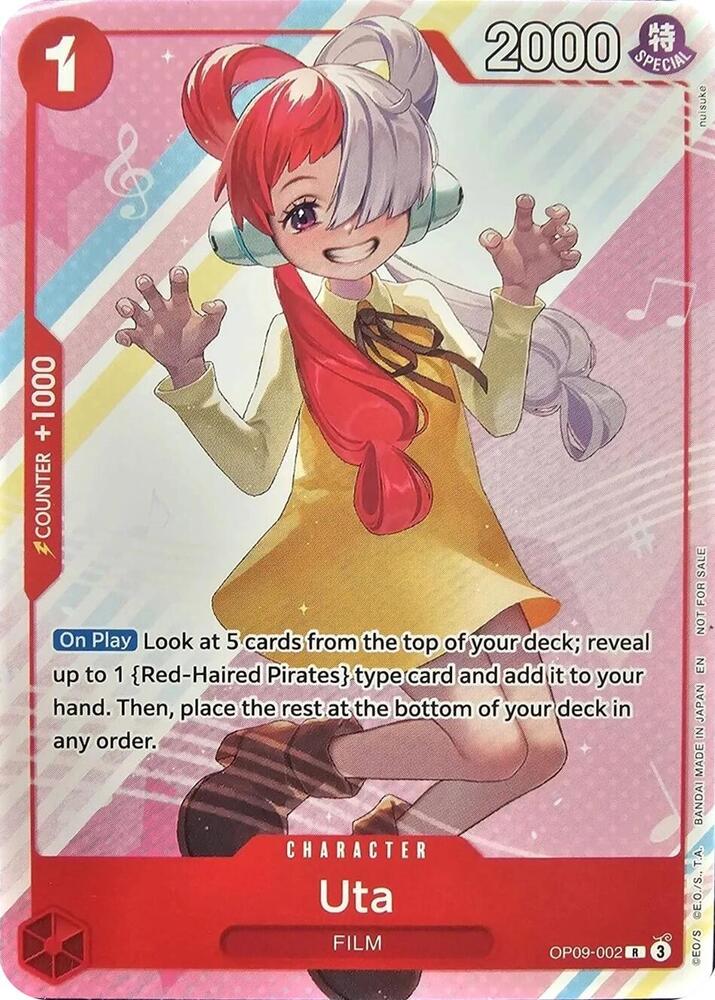 Uta (Welcome Pack Vol. 2) (OP09-002) [One Piece Promotion Cards] | Jack's On Queen