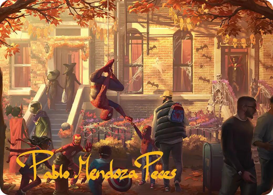 Friendly Neighborhood Art Card (Gold-Stamped Signature) [Marvel's Spider-Man Art Series] | Jack's On Queen