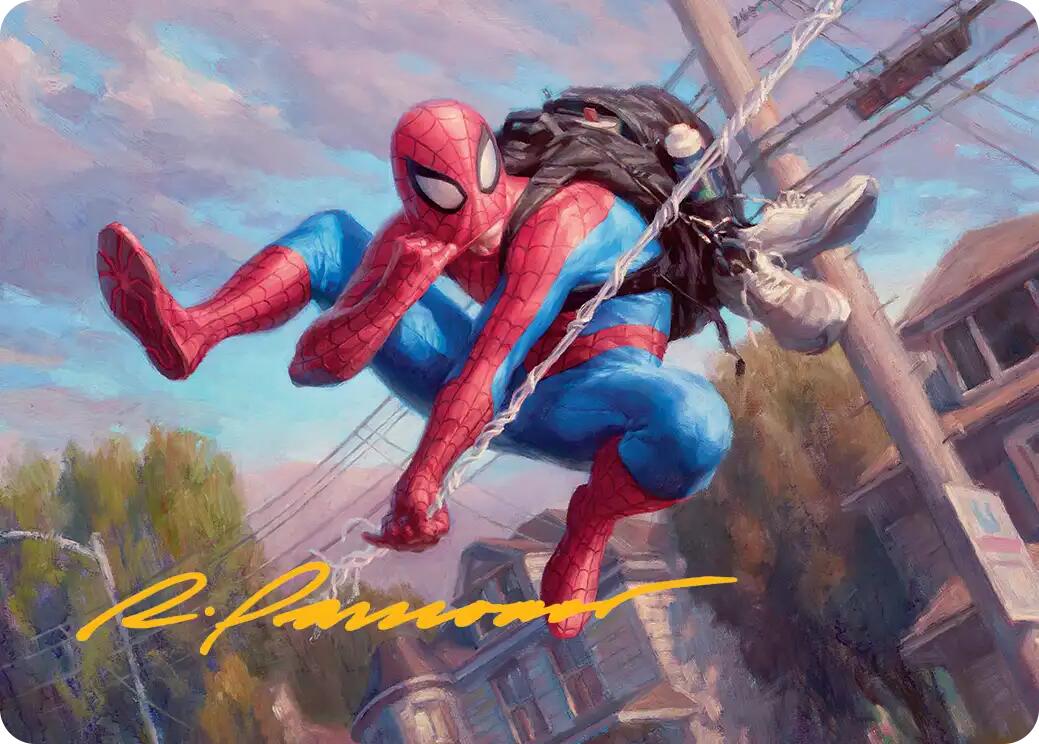 Spider-Man, Web-Slinger Art Card (Gold-Stamped Signature) [Marvel's Spider-Man Art Series] | Jack's On Queen