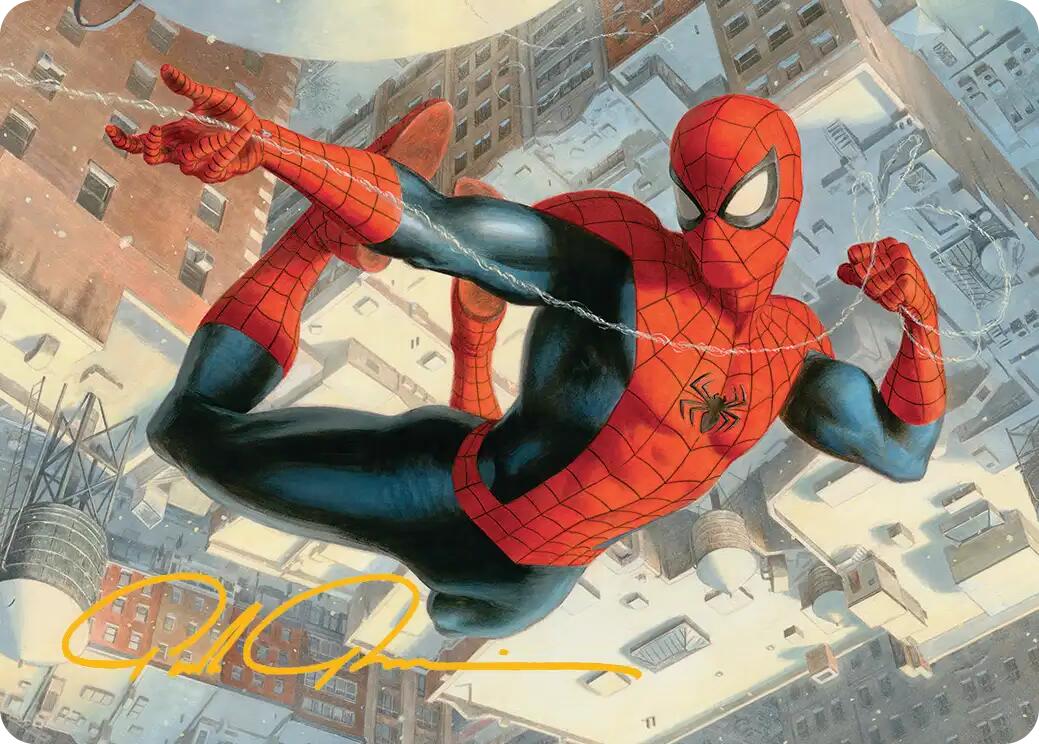Spider-Man, Peter Parker Art Card (Gold-Stamped Signature) [Marvel's Spider-Man Art Series] | Jack's On Queen