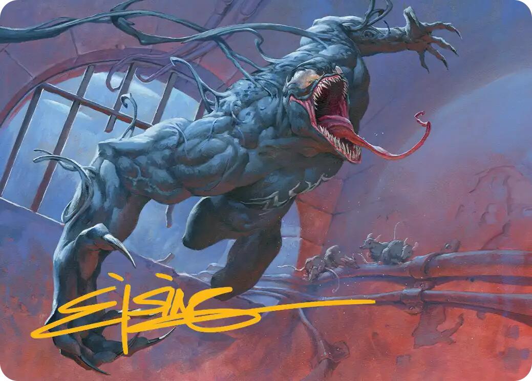Venom, Evil Unleashed Art Card (Gold-Stamped Signature) [Marvel's Spider-Man Art Series] | Jack's On Queen