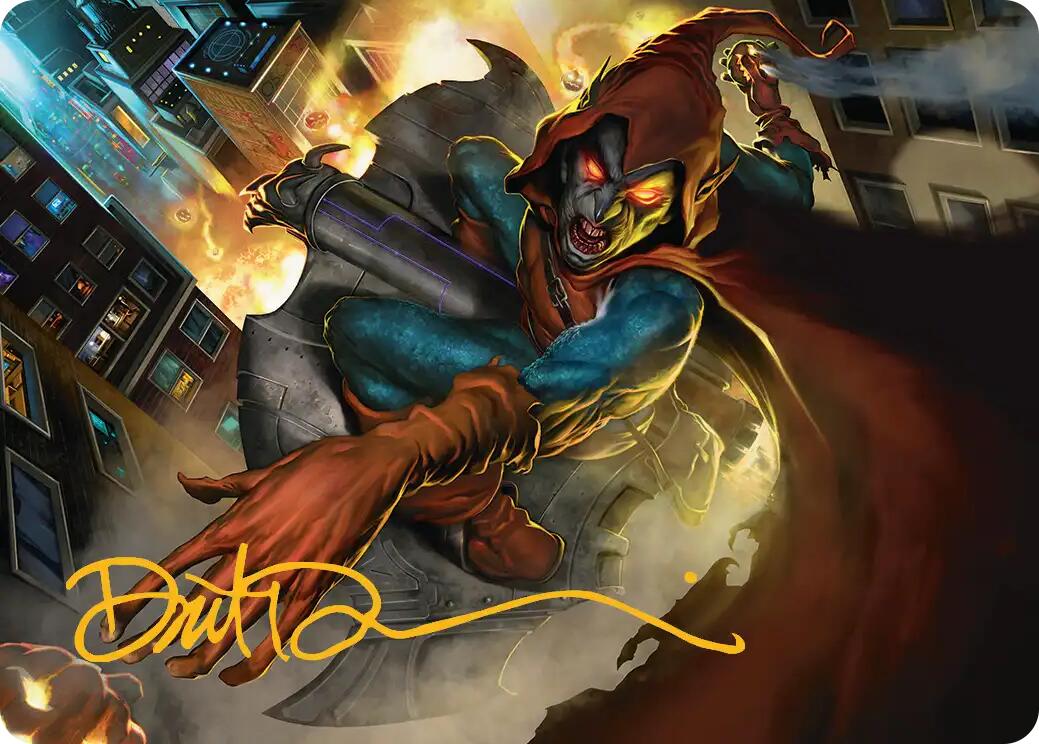 Hobgoblin, Mantled Marauder Art Card (Gold-Stamped Signature) [Marvel's Spider-Man Art Series] | Jack's On Queen