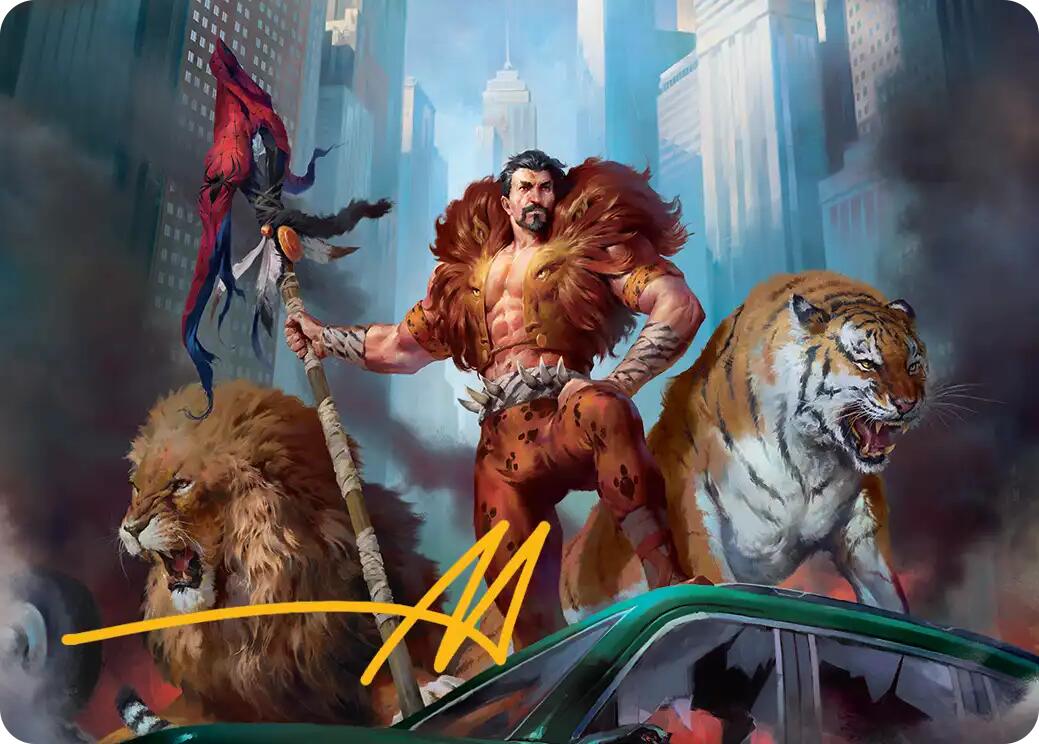 Kraven, Proud Predator Art Card (Gold-Stamped Signature) [Marvel's Spider-Man Art Series] | Jack's On Queen