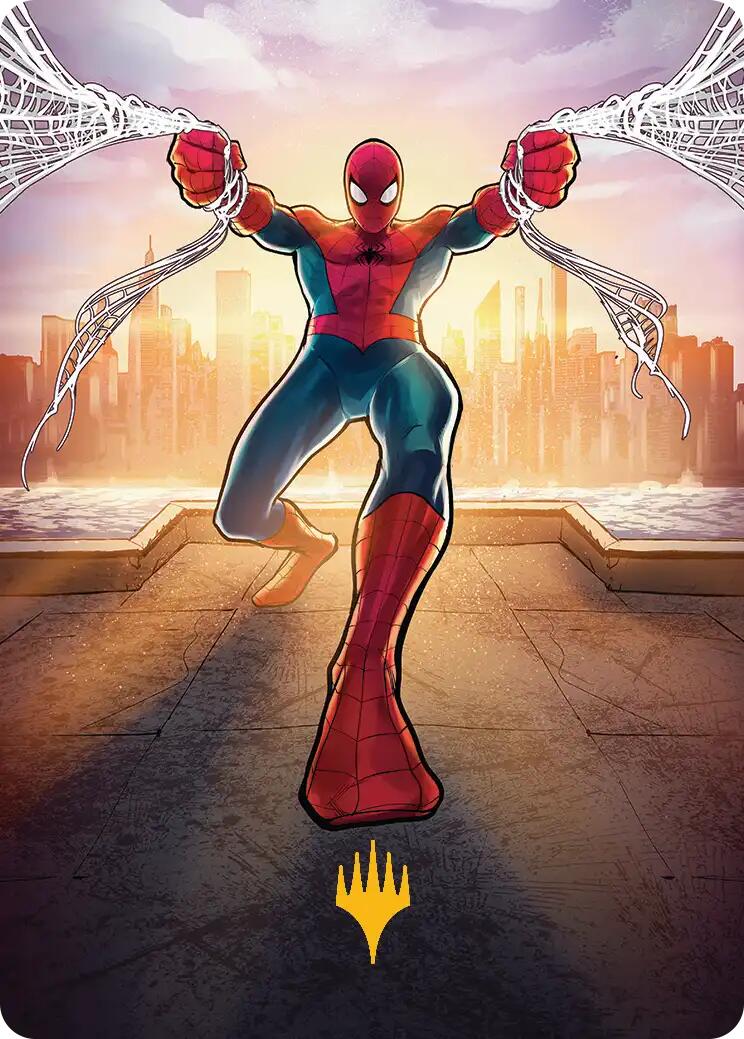 Amazing Spider-Man Art Card (36/54) (Gold-Stamped Planeswalker Symbol) [Marvel's Spider-Man Art Series] | Jack's On Queen