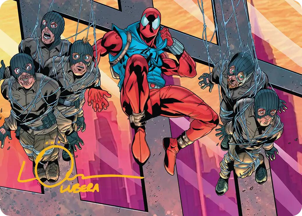 Scarlet Spider, Ben Reilly Art Card (Gold-Stamped Signature) [Marvel's Spider-Man Art Series] | Jack's On Queen