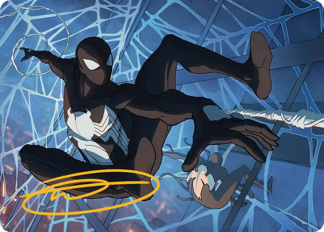 Symbiote Spider-Man Art Card (Gold-Stamped Signature) [Marvel's Spider-Man Art Series] | Jack's On Queen